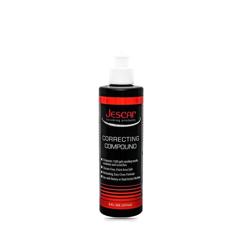 Jescar Correcting Compound - 8oz - Fast Cutting, Abrasive Polishing Compound for Deep Scratches, Sanding Marks, Swirls & Holograms - Buffing and Polishing Compound for Scratch Repair, Easy Wipe Off - Image 1